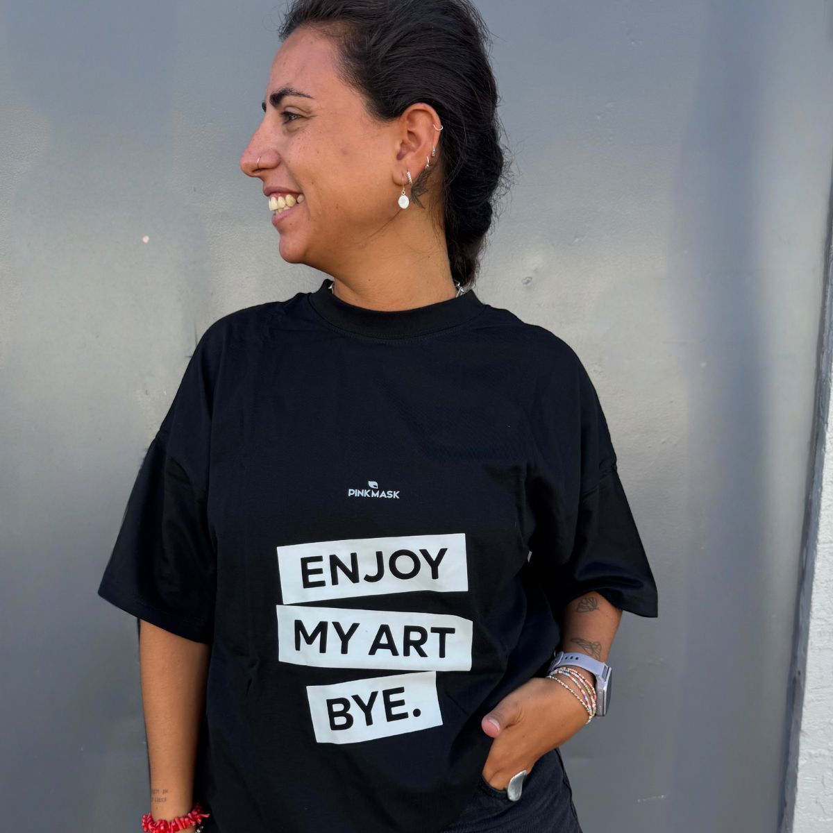 Black T-Shirt Enjoy My Art