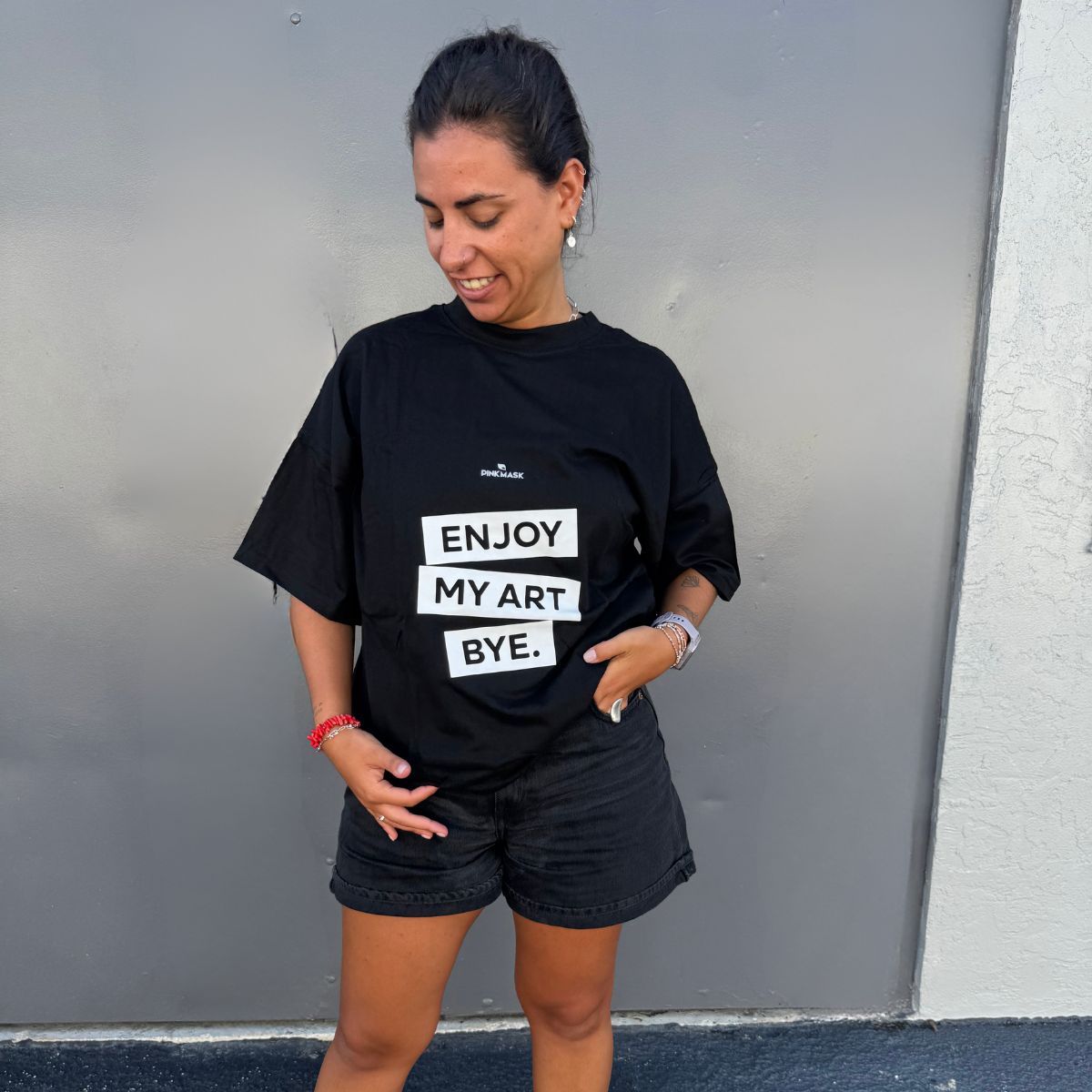 Black T-Shirt Enjoy My Art