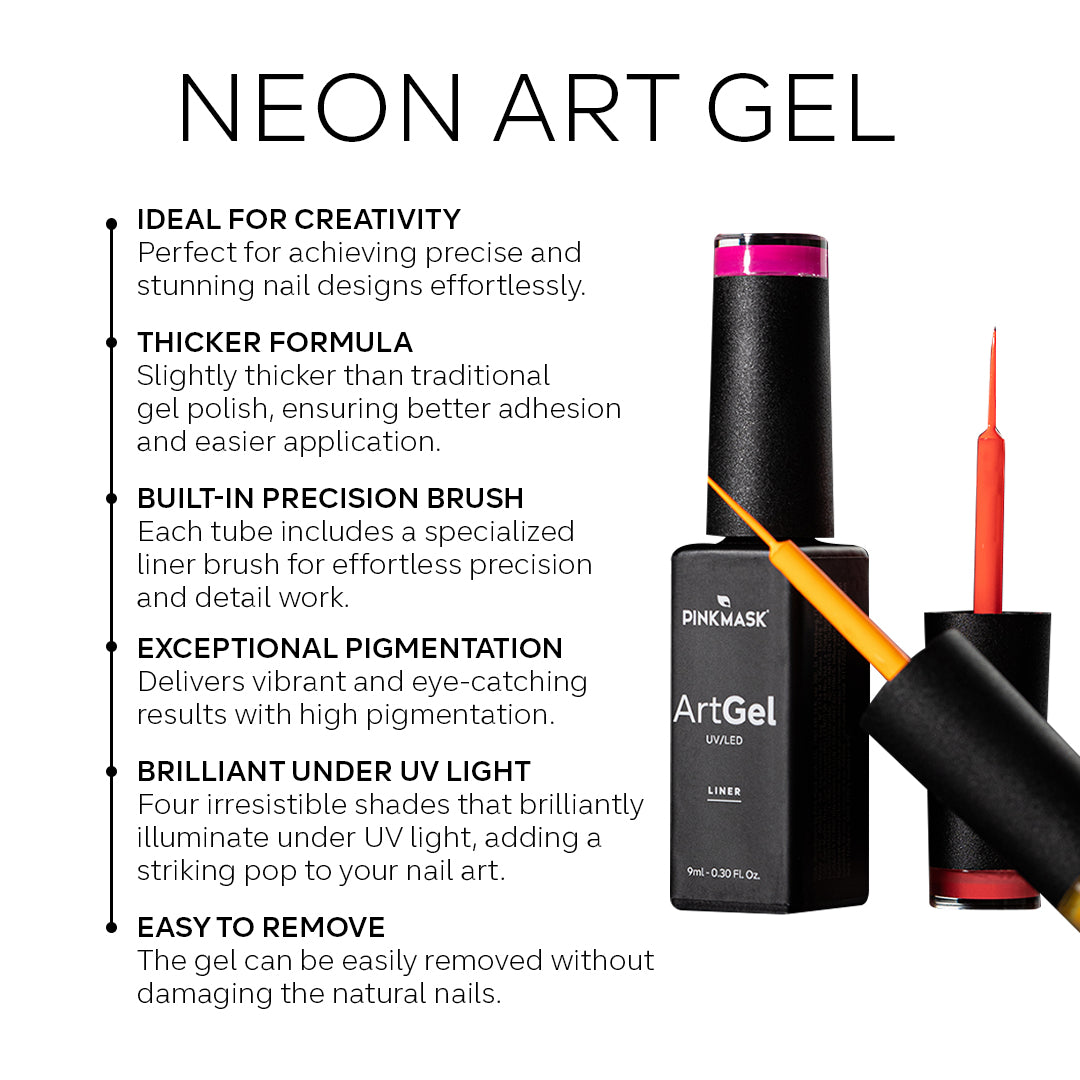 Nail Art Gel - Neon Yellow - Col. NEON