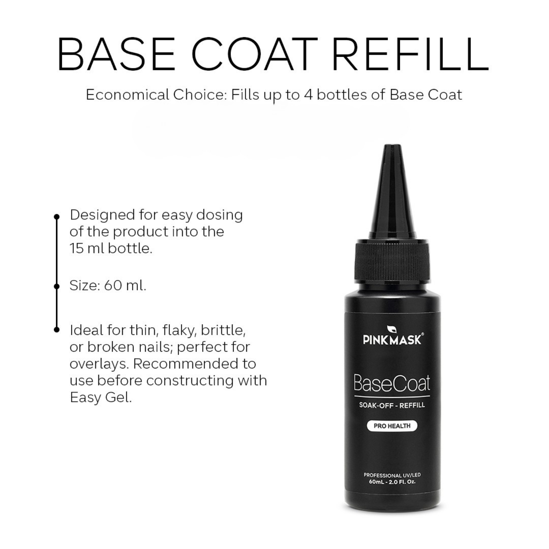 Clear Base Coat Refill - 2 oz