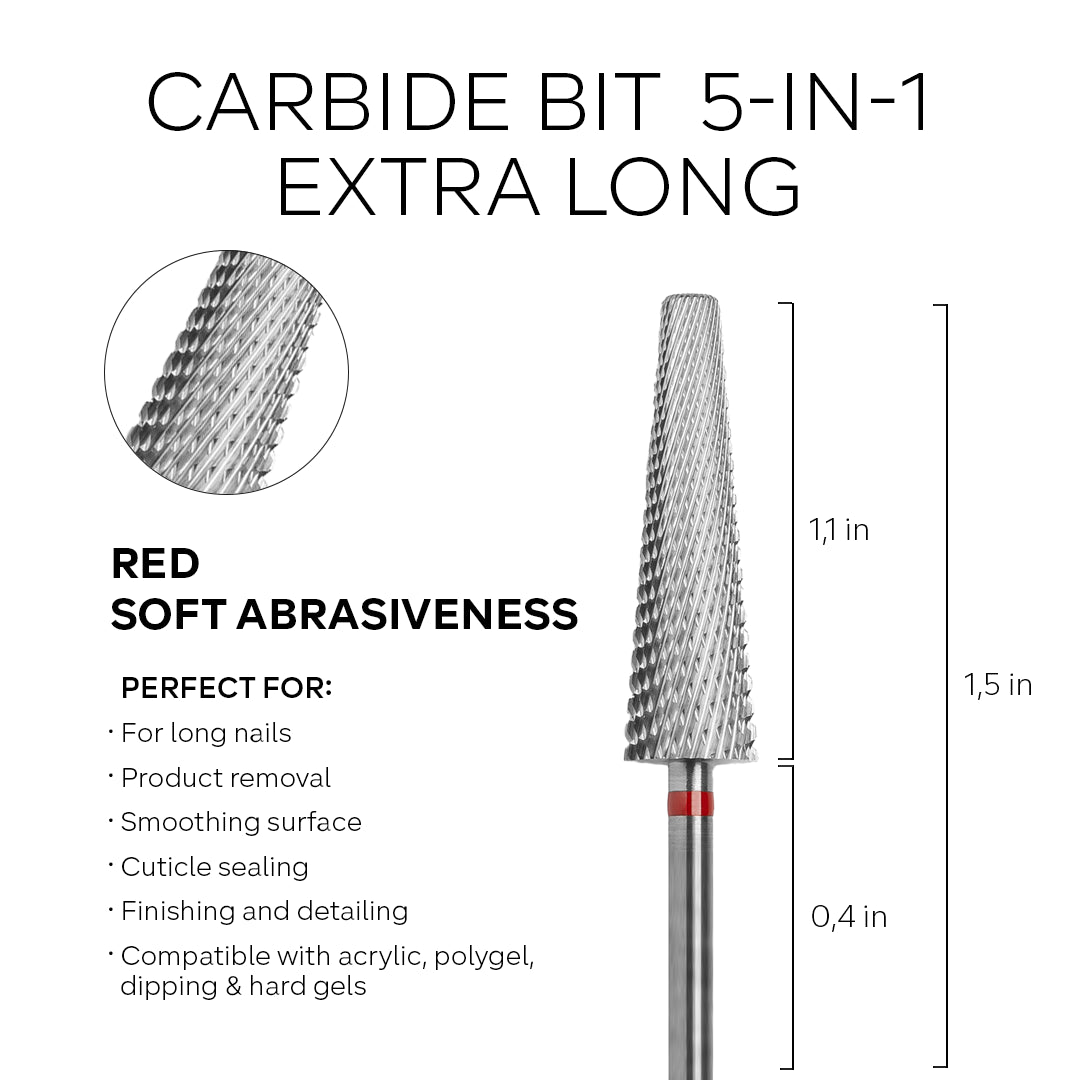 Carbide Bit - 5-in-1 Extra Long