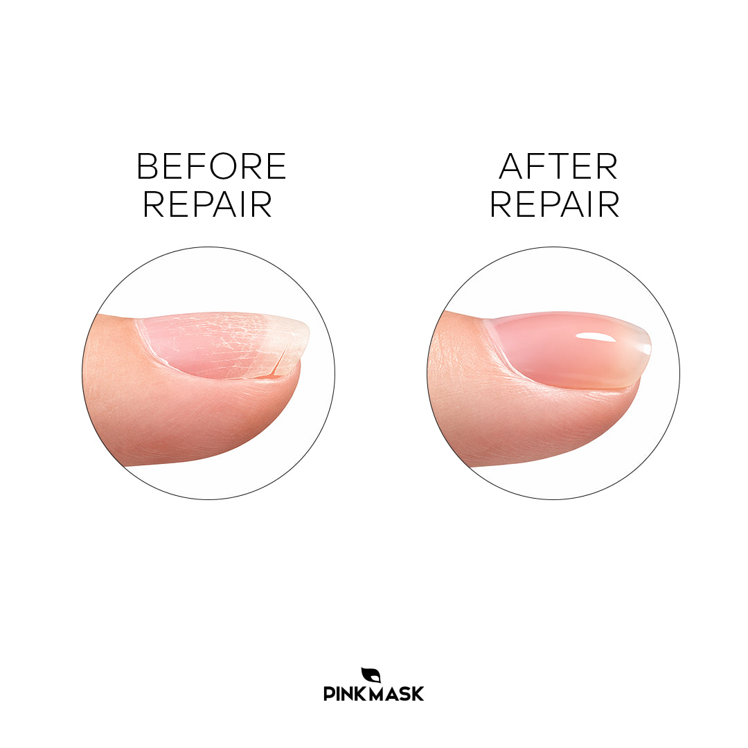 Professional Fiber Builder Gel Clear with glass fibers for overlays and nail sculpting.