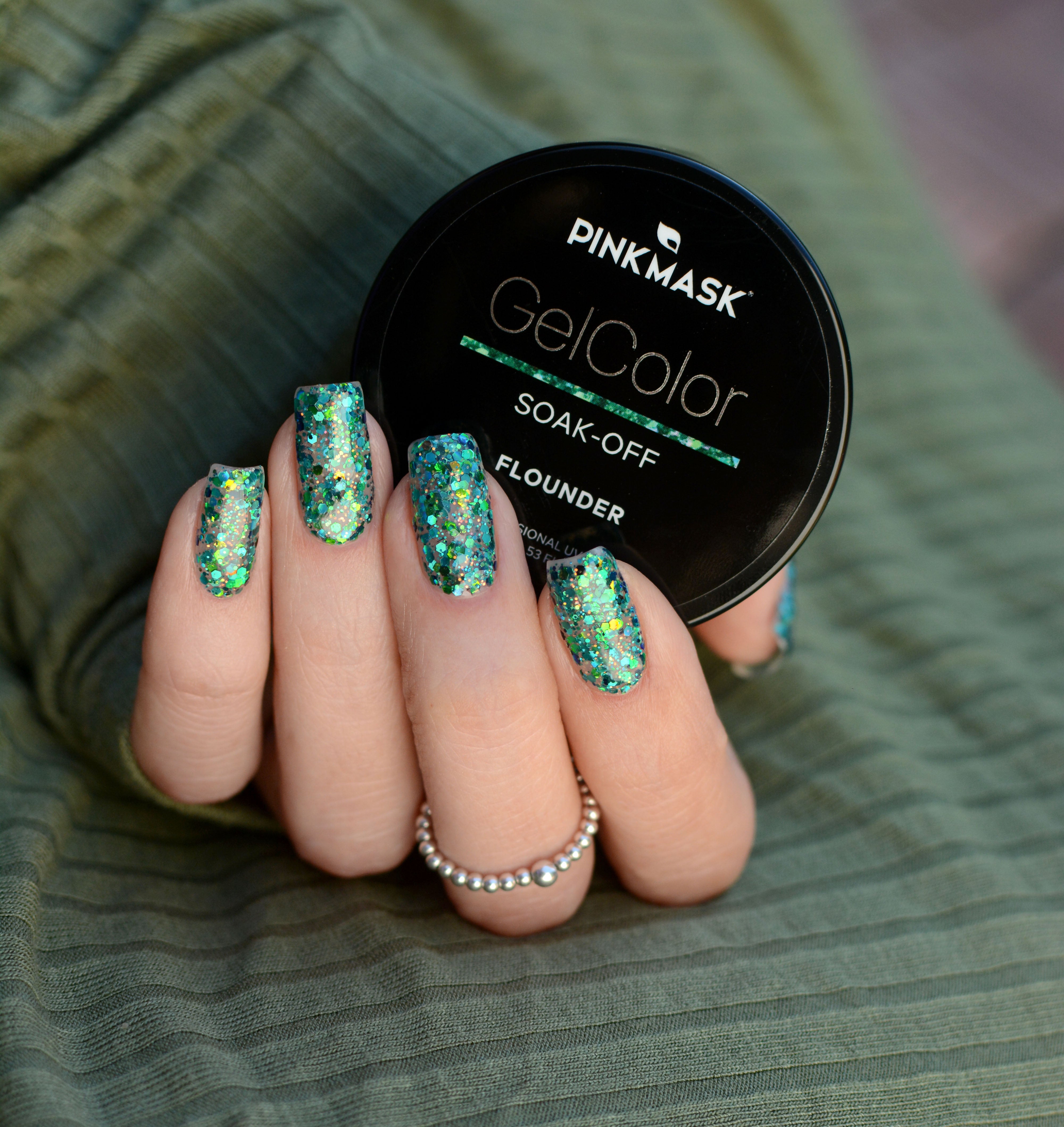 Glitter Gel Pot - Flounder - Col. UNDER THE SEA