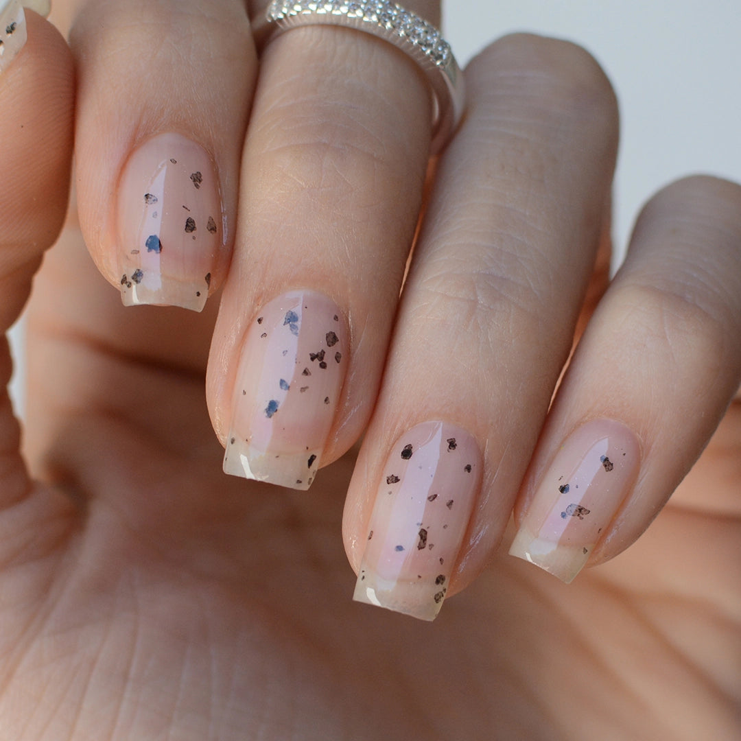 Glitter Gel Color - Pink Mask - vibrant nail polish with sparkling glitter
