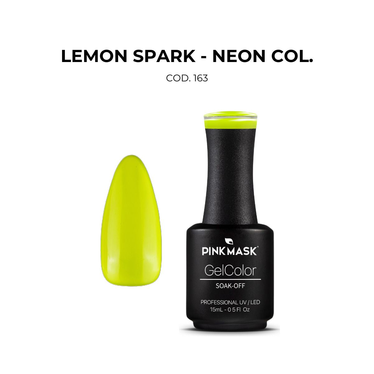 Neon Gel Color - Pink Mask - vibrant and bold nail polish for neon designs