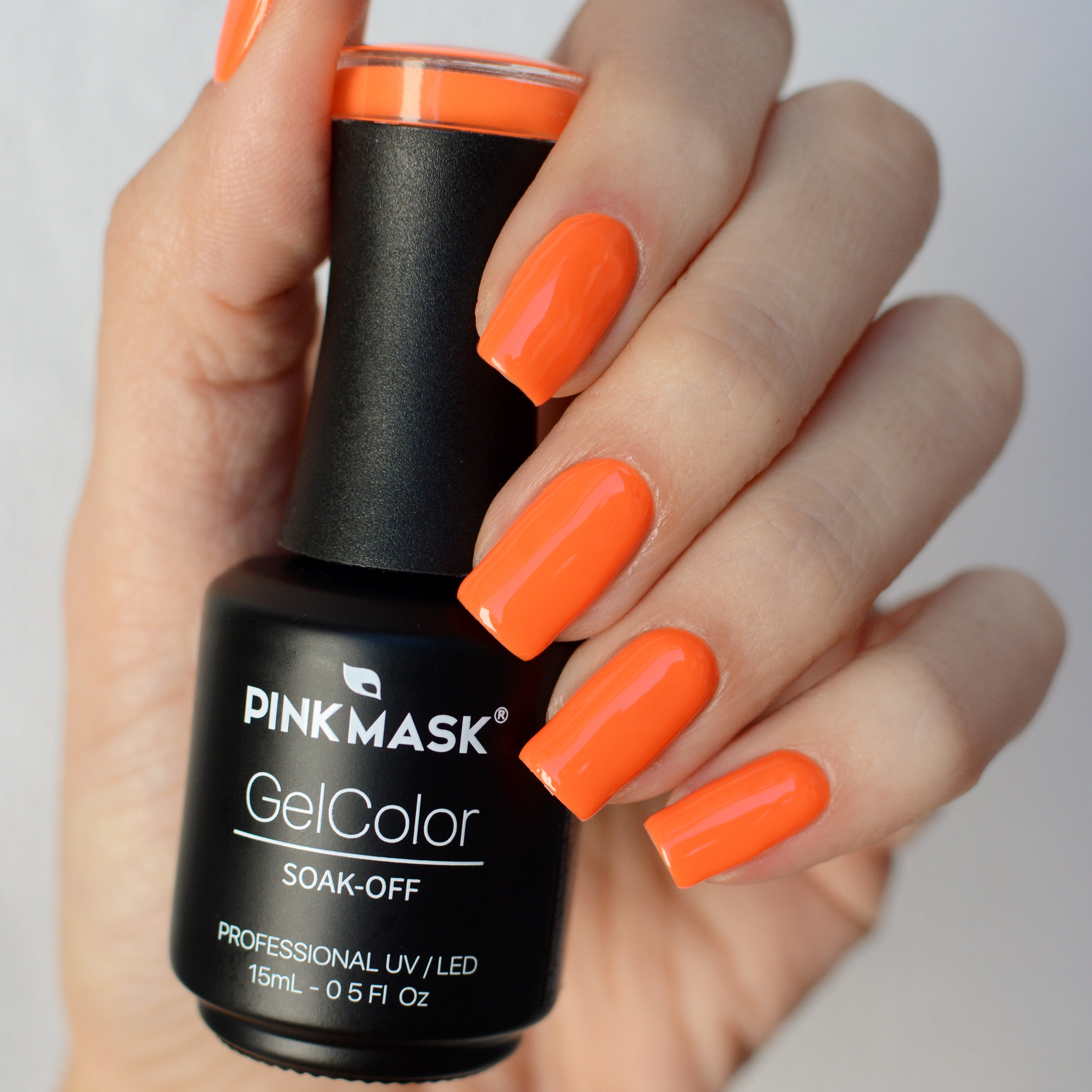 Neon Gel Color - Pink Mask - vibrant and bold nail polish for neon designs
