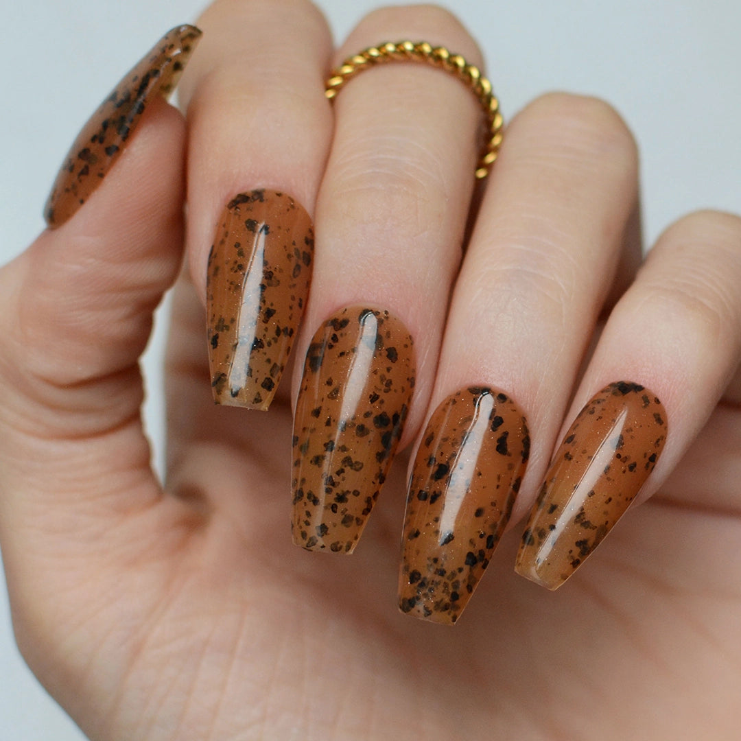 Gel Color - Pink Mask - marron -nail polish - esmalte