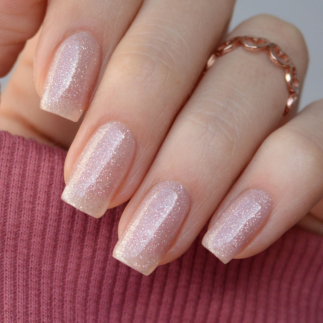 Rubber Base Coat - Sparkly Rose