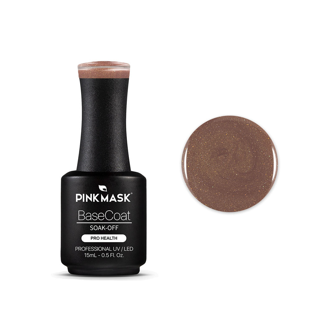 Rubber Base Coat - Sparkly Ginger