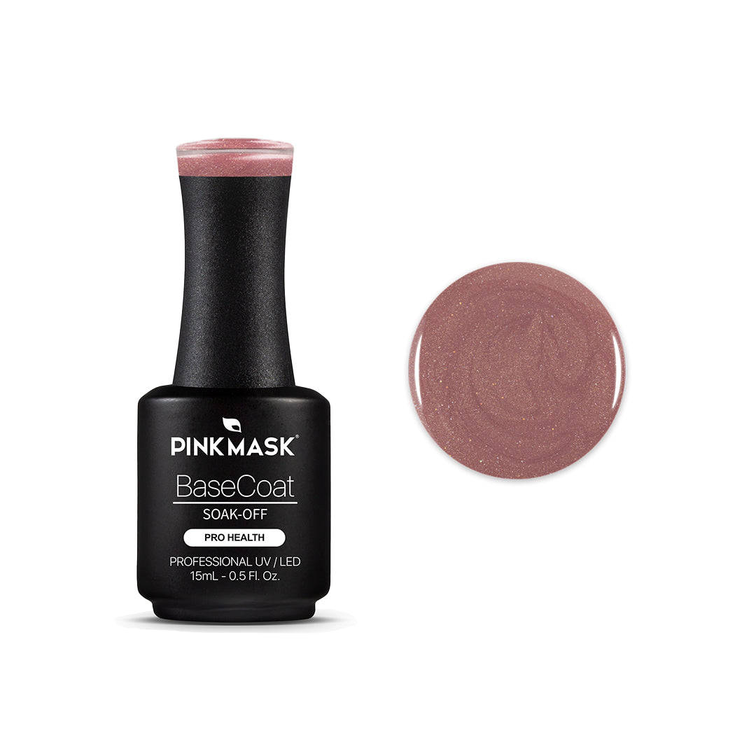 Rubber Base Coat - Sparkly Pink