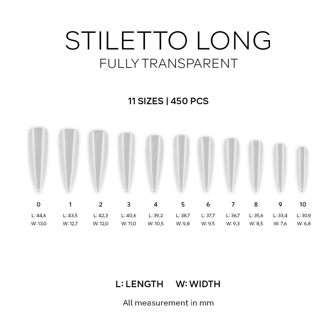 Pink Mask Easy Tips Stiletto Long for nails
