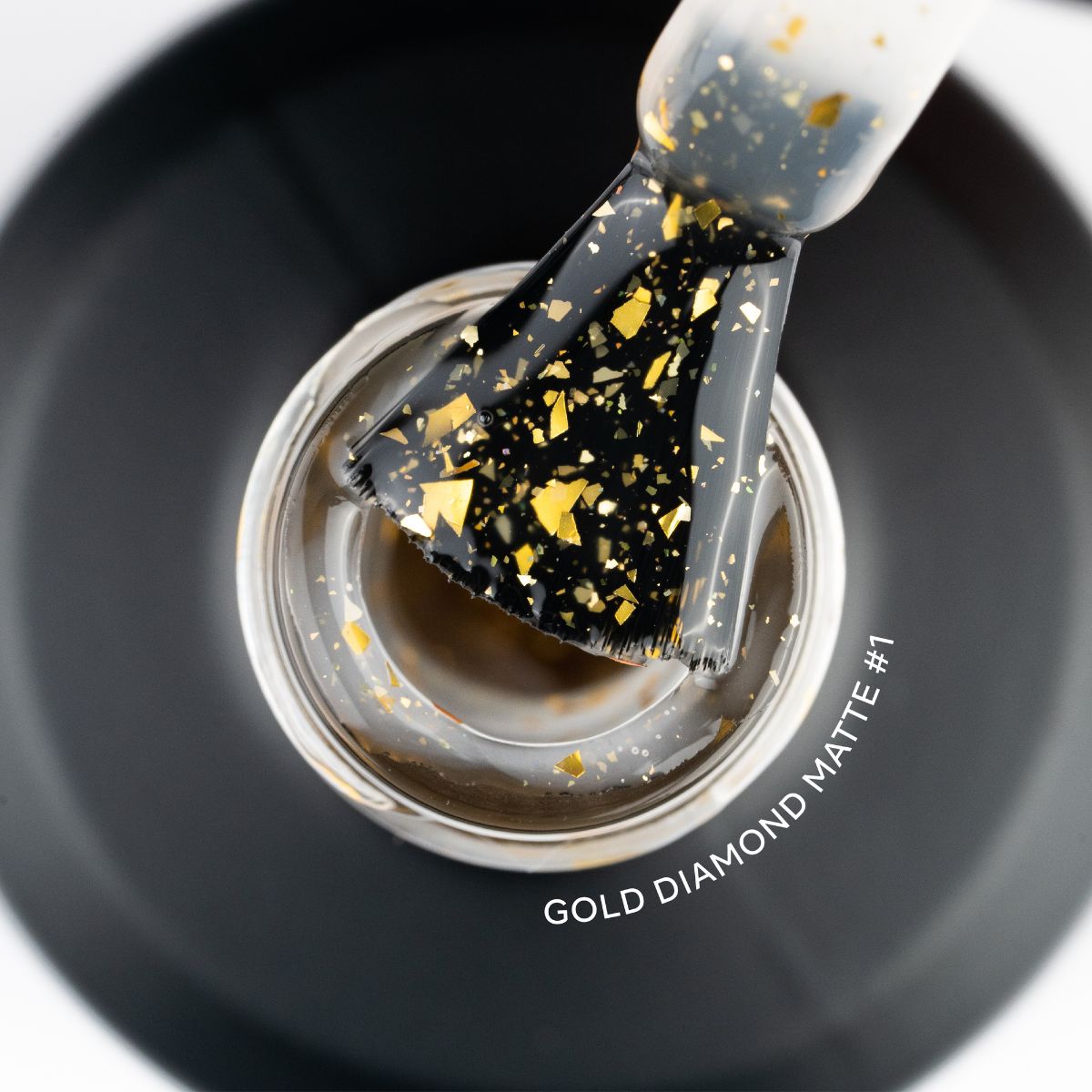 Top Coat - Gold Diamond Matte #1