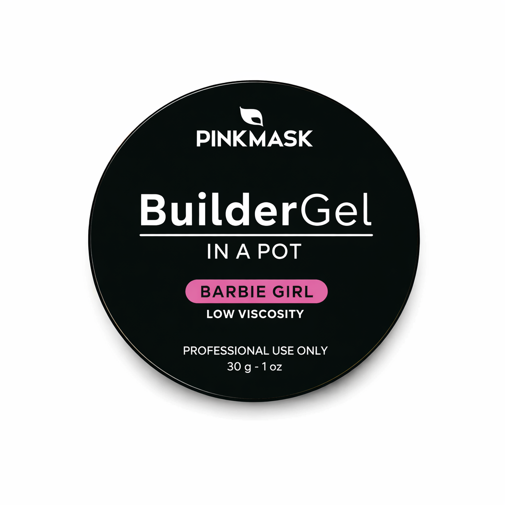 Builder Gel in a Pot - Pink Mask - gel for sculpting and nail repair.