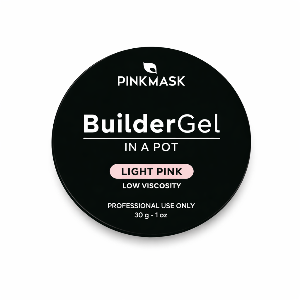 Builder Gel in a Pot - Pink Mask - gel for sculpting and nail repair.