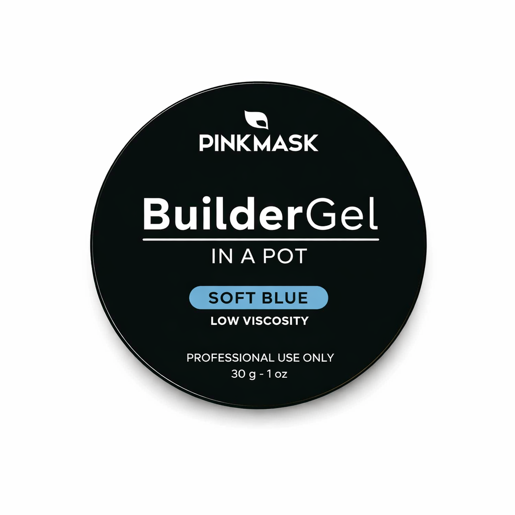 Builder Gel in a Pot - Pink Mask - gel for sculpting and nail repair.