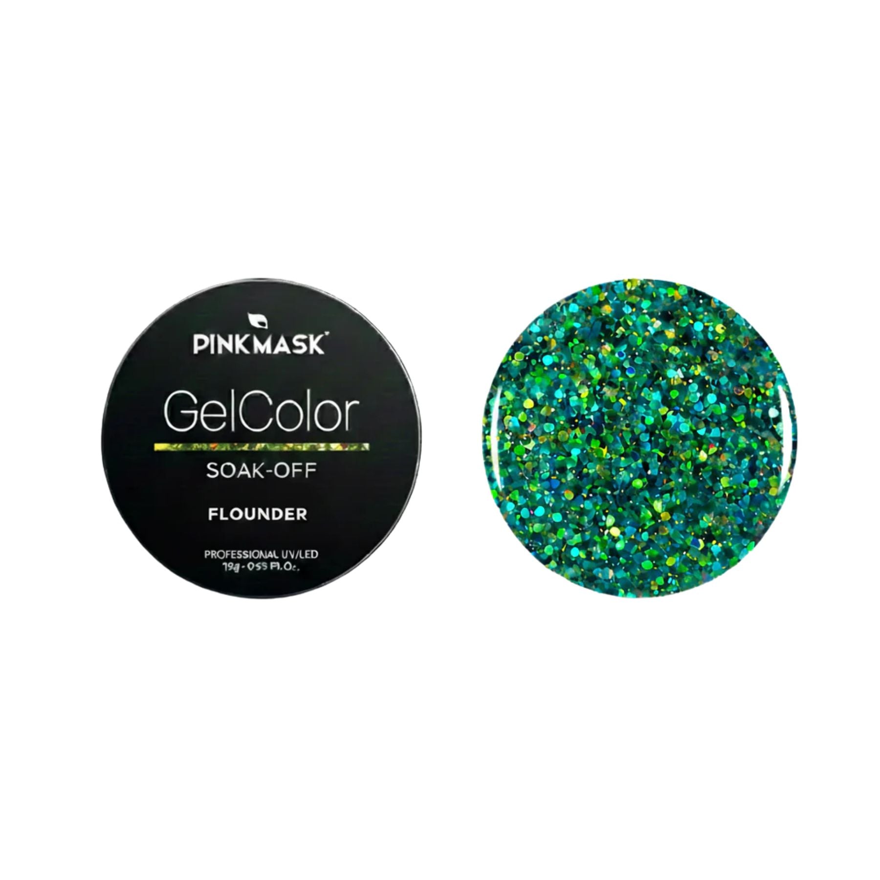 Glitter Gel Pot - Flounder - Col. UNDER THE SEA