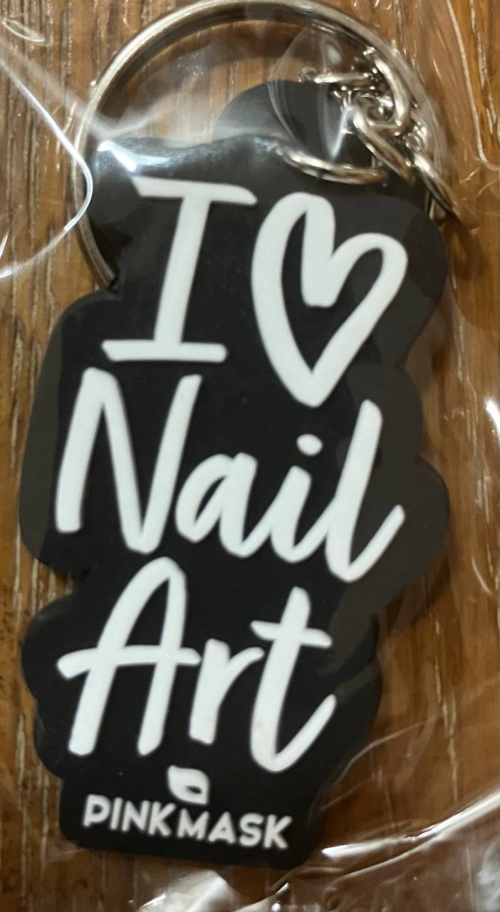 I Love Nail Art Keychain