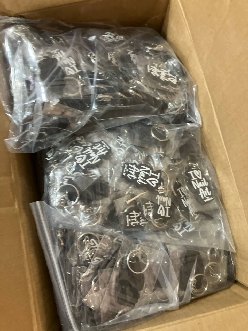 I Love Nail Art Keychain