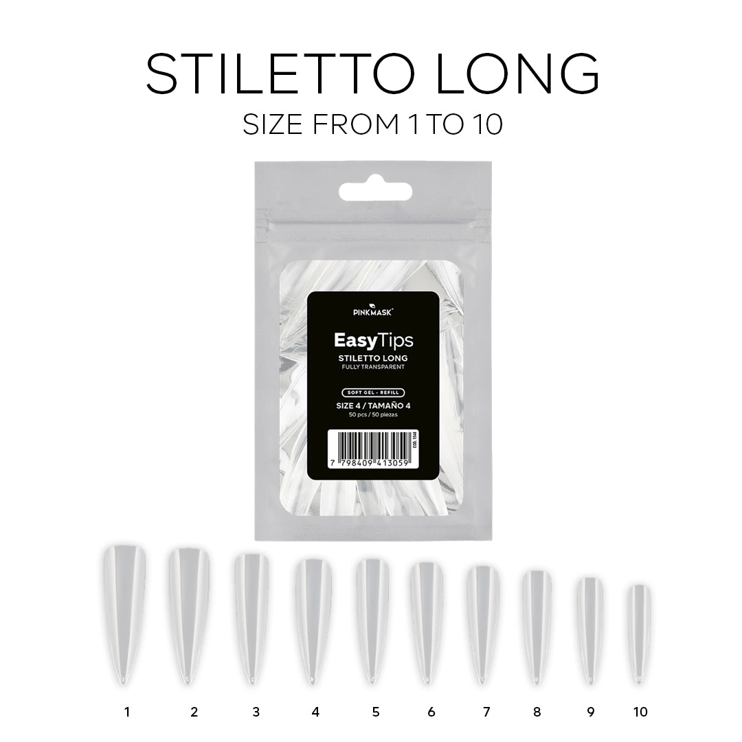 Easy Tip - Stiletto Long - Refill