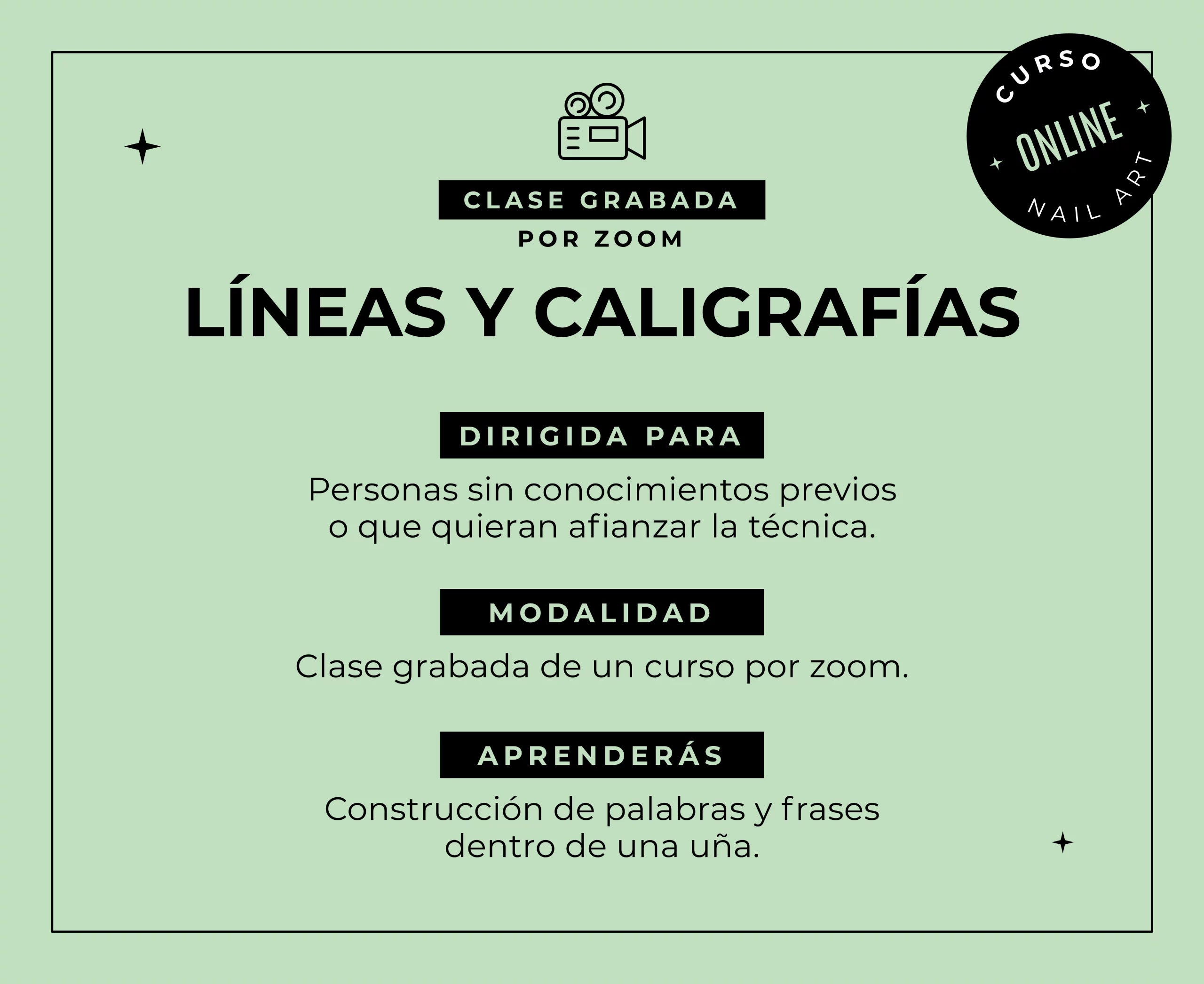 Curso Grabado de Líneas y Caligrafías de Lau Bottero - Pink Mask USA - Transmisores de vídeo - Gel Polish
