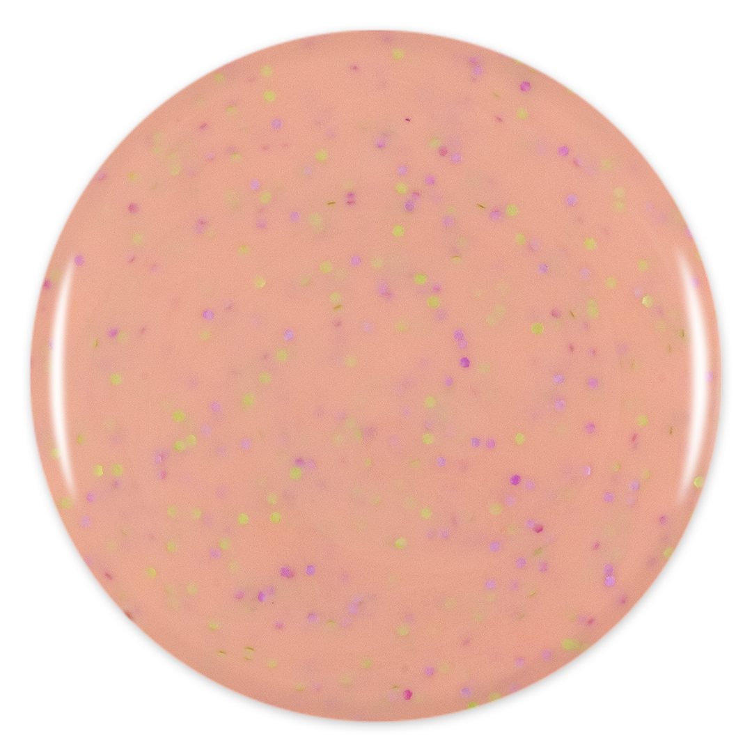 Glitter Gel Color - Pink Mask - vibrant nail polish with sparkling glitter for nail designs