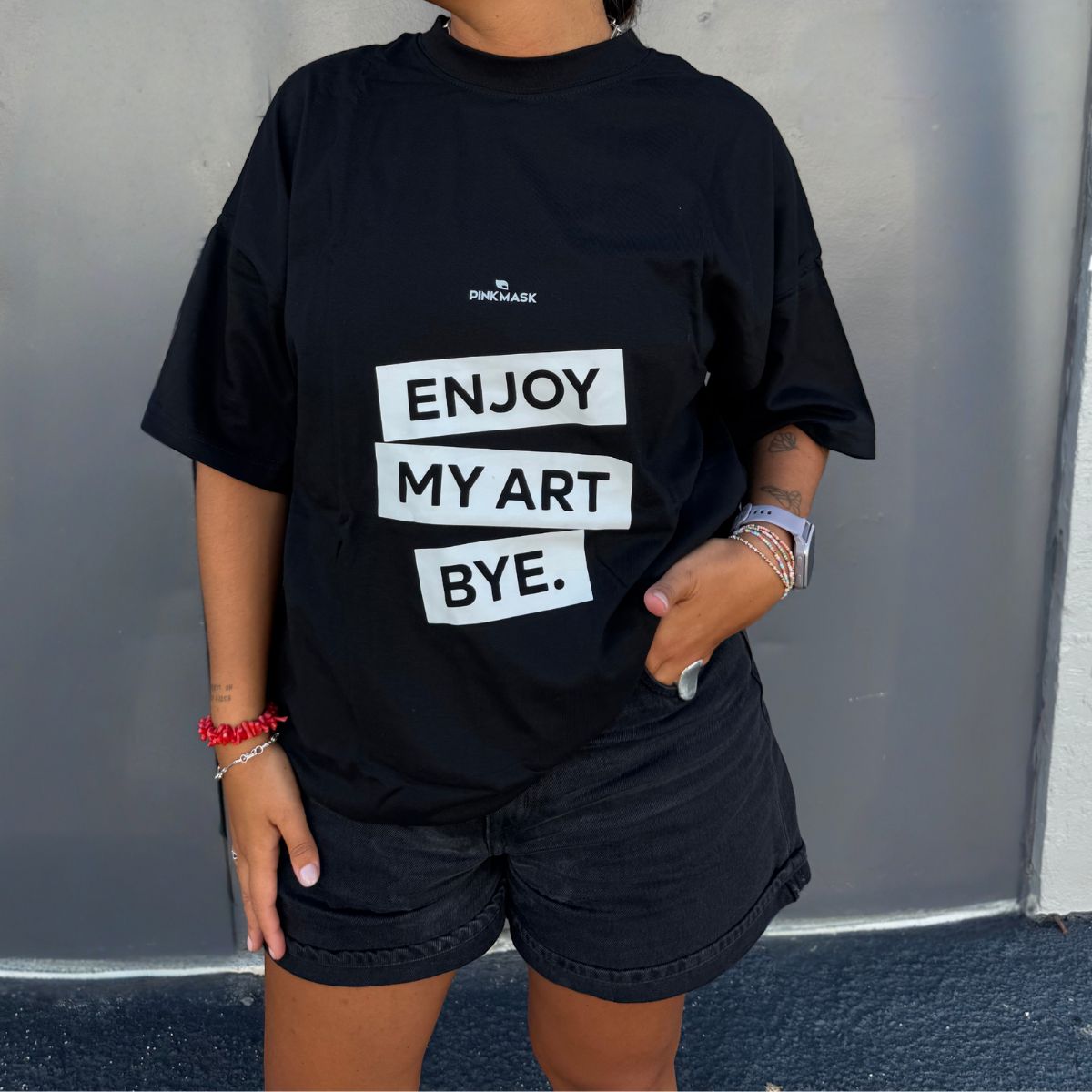 Black T-Shirt Enjoy My Art