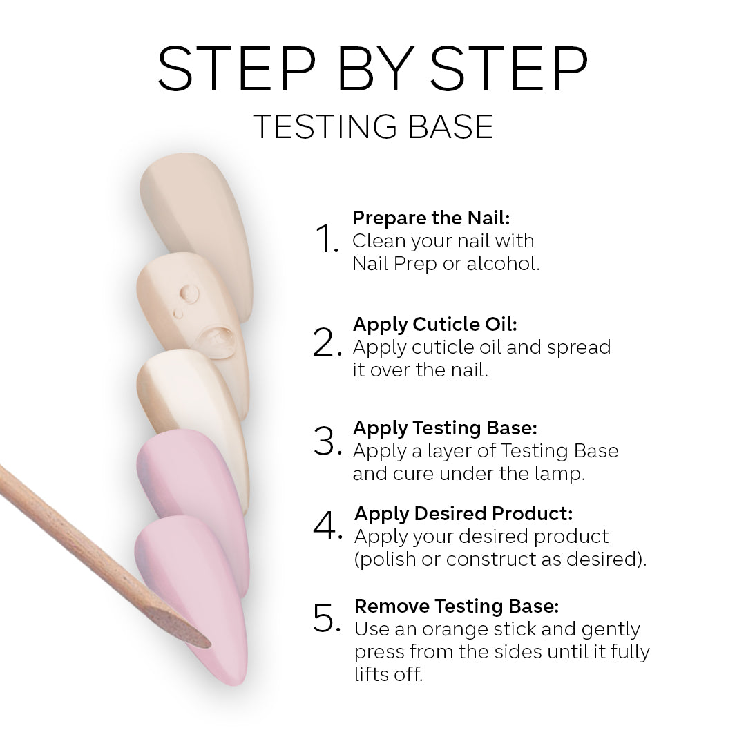 Base Coat Testing - Pink Mask - easy color testing peel-off