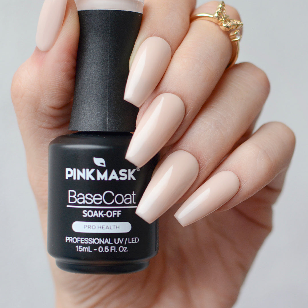 Color Base Coat - Pink Mask - vibrant nail color in 2 steps