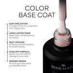 Color Base Coat - Pink Mask - vibrant nail color in 2 steps