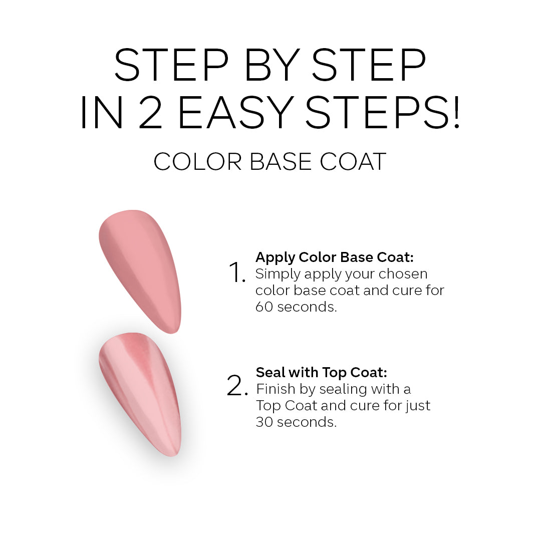 Color Base Coat - Pink Mask - vibrant nail color in 2 steps