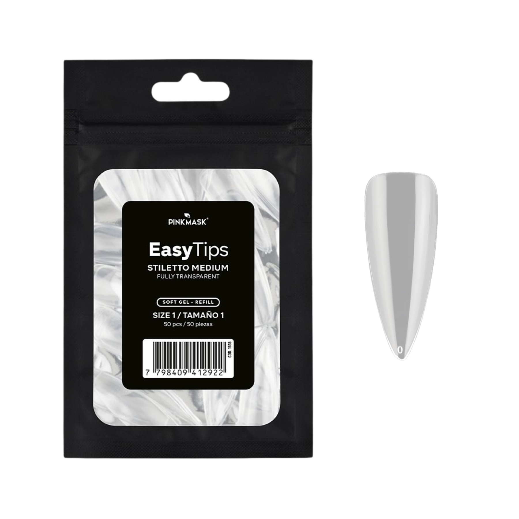 Easy Tip - Stiletto Medium -  Refill