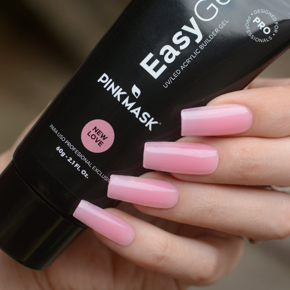  Pink Mask Polygel for nail construction - Acrygel Pink 