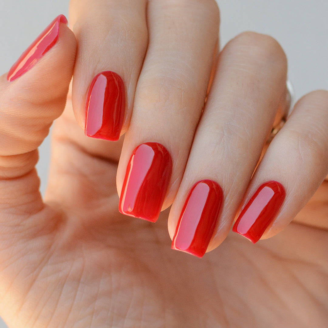 Gel Color - Pink Mask - red gel polish for nails - Esmalte rojo