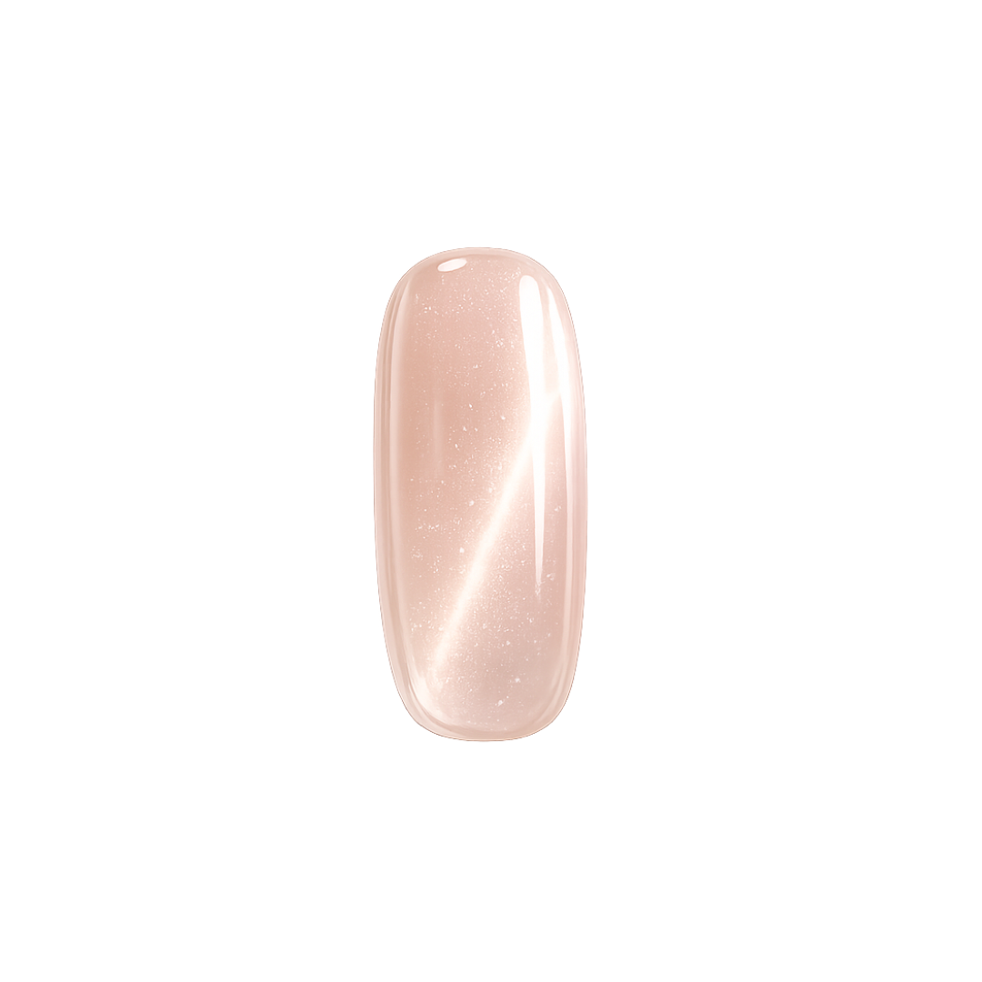 Gel Color - Peach Glow - Col. Crystal Nude Cat Eye