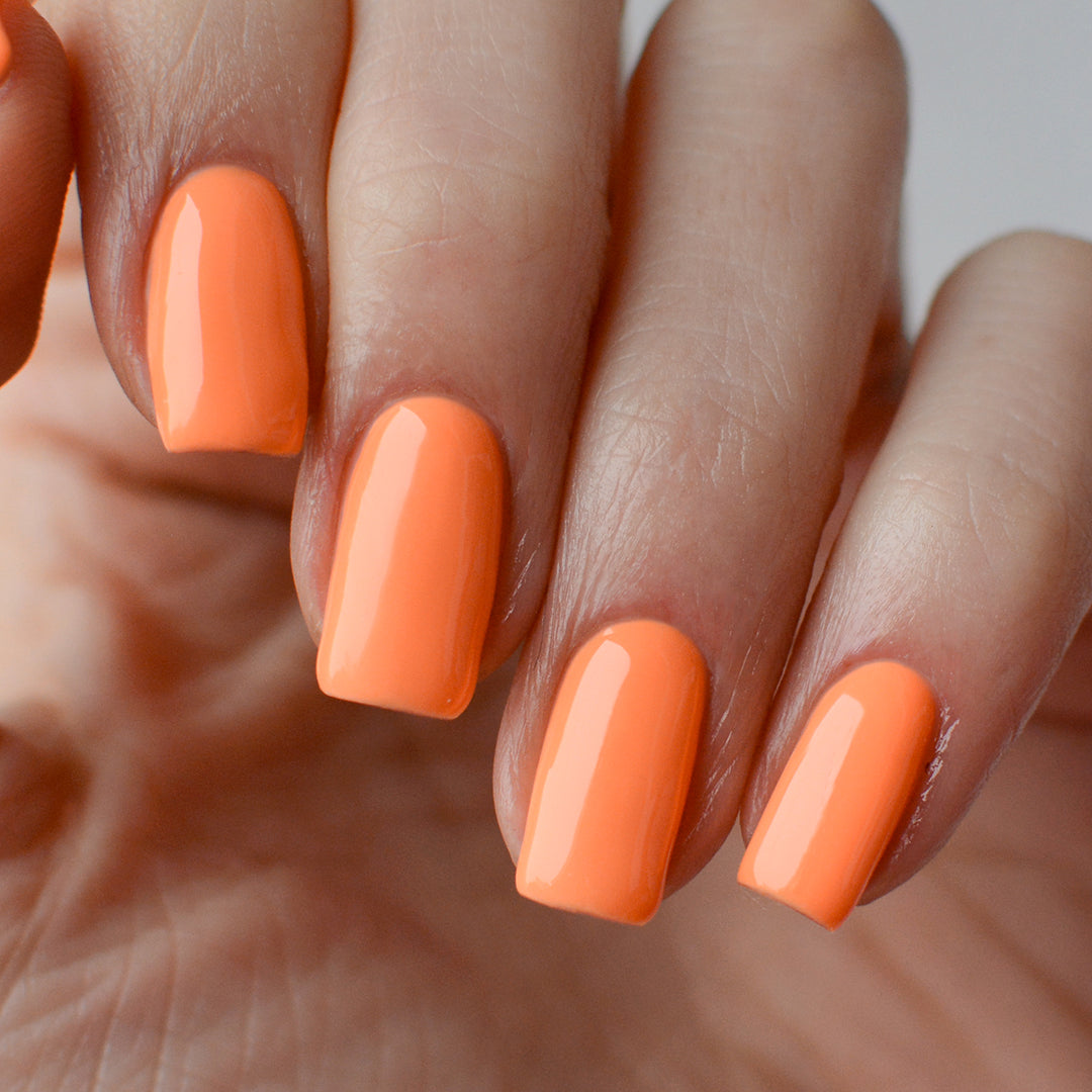 Gel Color for nails Orange _ Pink Mask