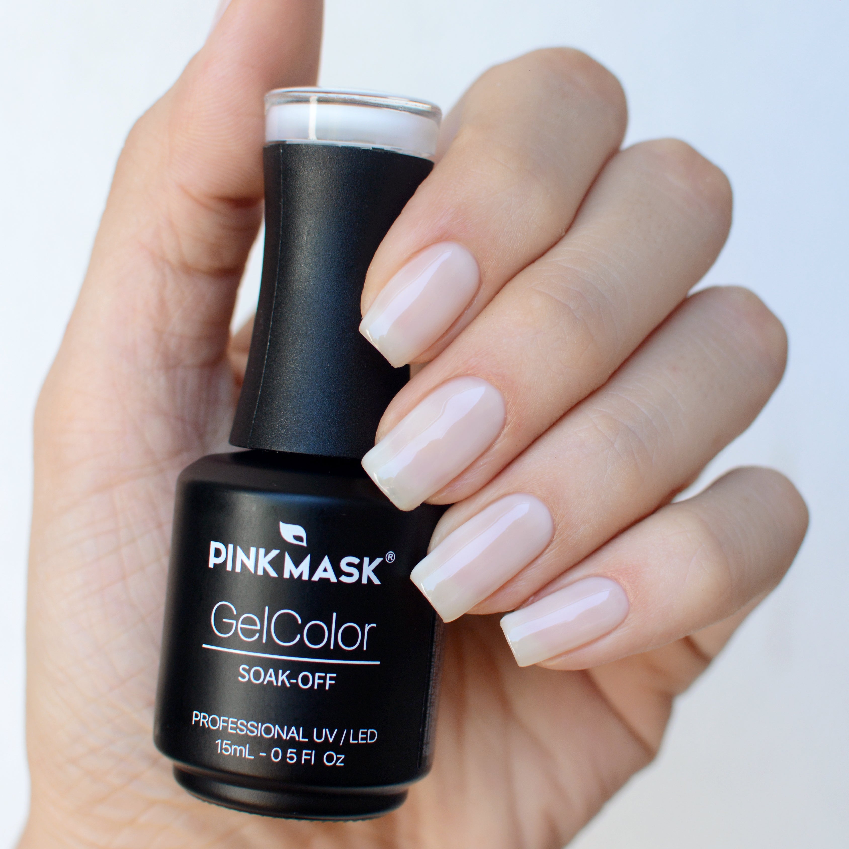Gel Color Super Via Lactea - Pink Mask - milky white nail polish