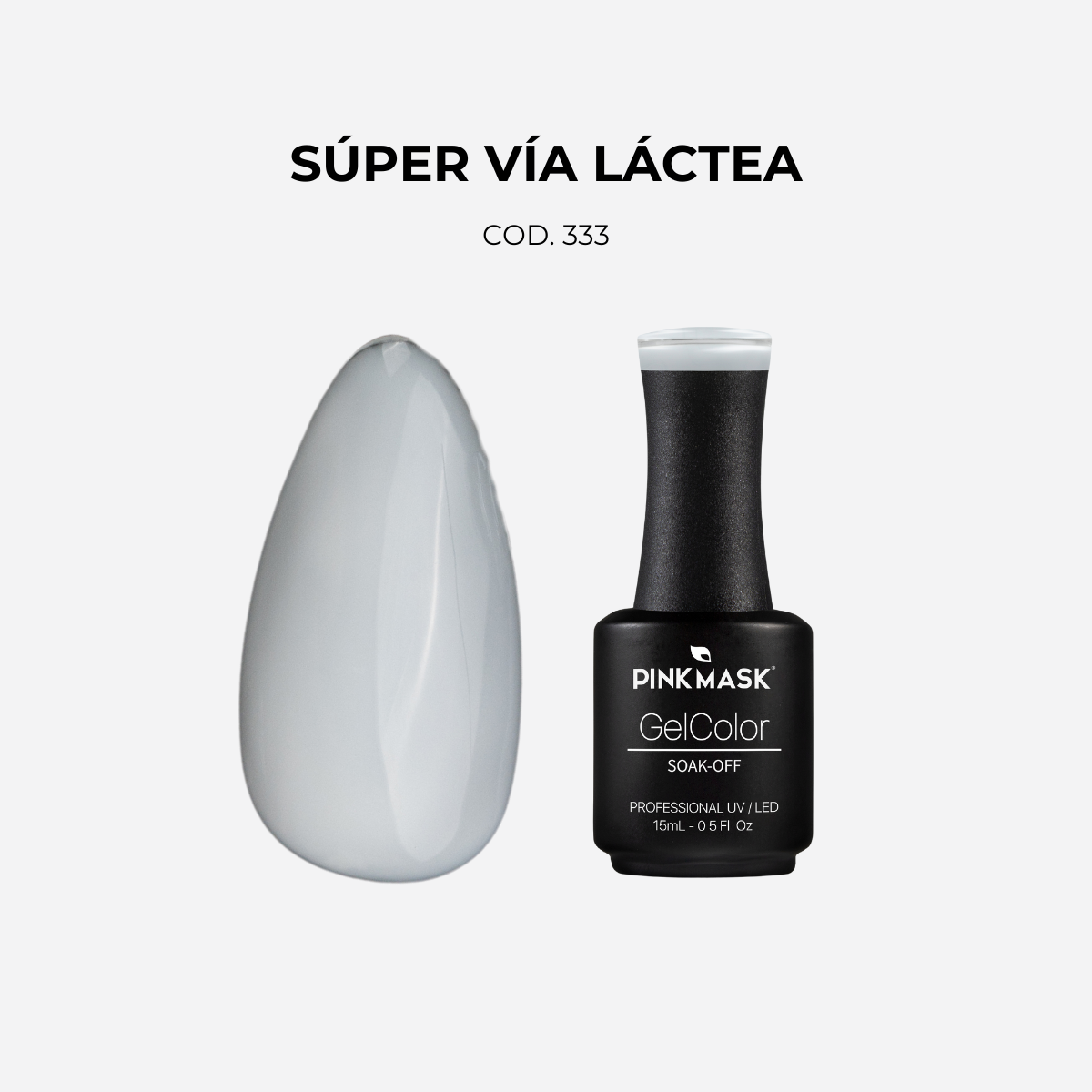 Gel Color Super Via Lactea - Pink Mask - milky white nail polish