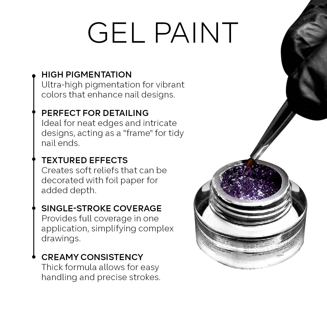 Gel Paint - Pink Mask - high pigmentation gel for freehand nail artwork and precise designs