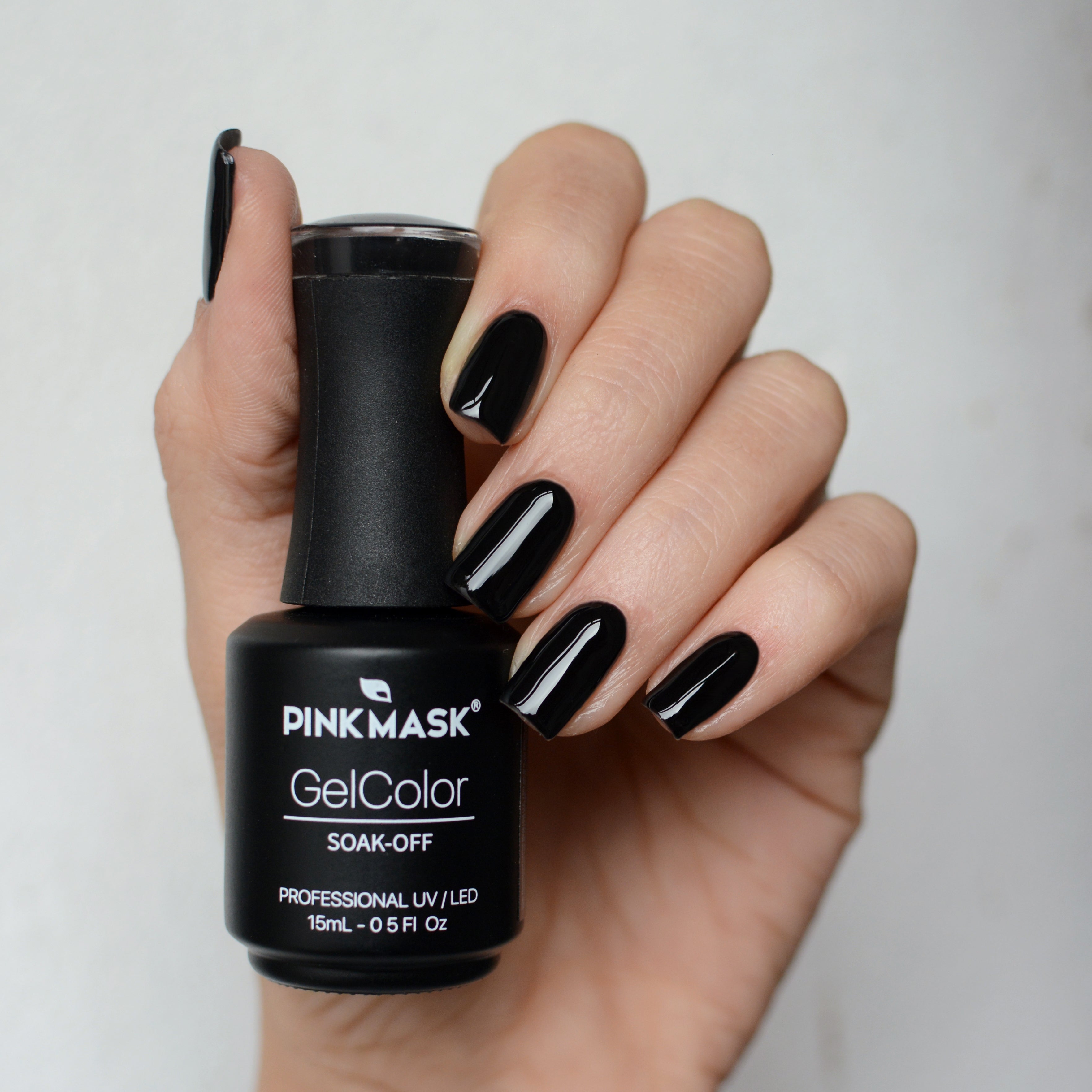 Gel Color - Back in Black - Pink Mask USA - Gel Color - Gel Polish
