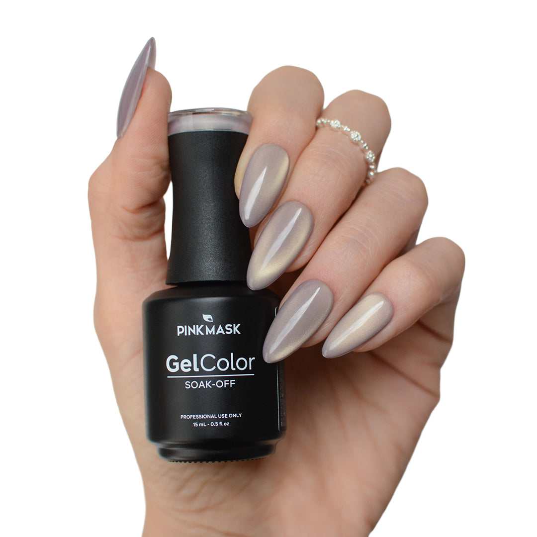 Gel Color - Crystal Mauve - Col. Crystal Nude Cat Eye