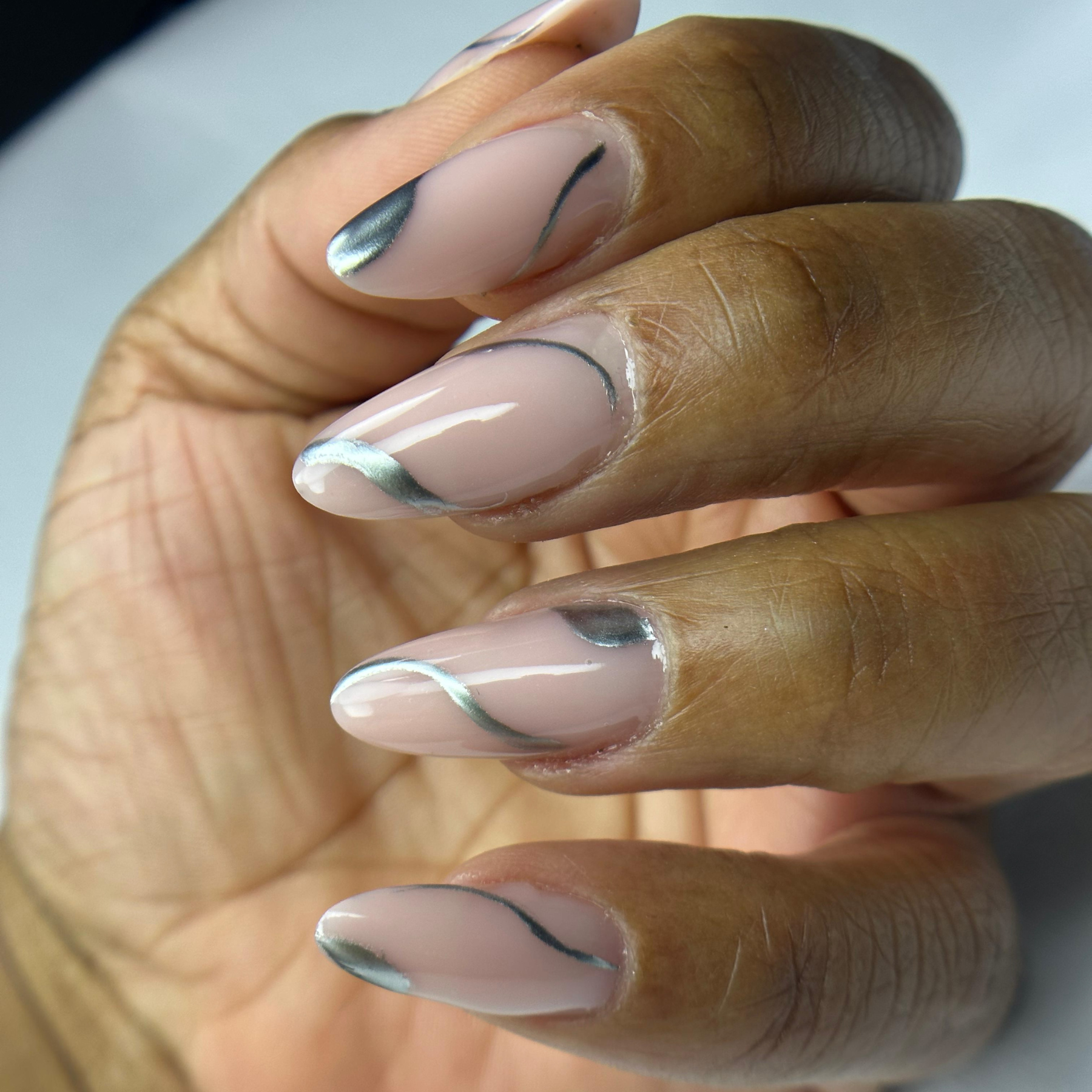 Nail Art Gel Silver Chrome