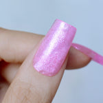 Polygel with Glitter - Pink Mask - vibrant glitter- acrygel for nail extensions