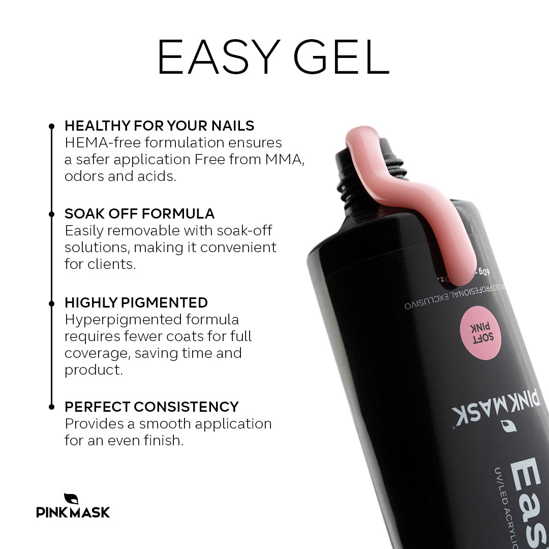  Pink Mask Polygel for nail construction - Acrygel Pink 