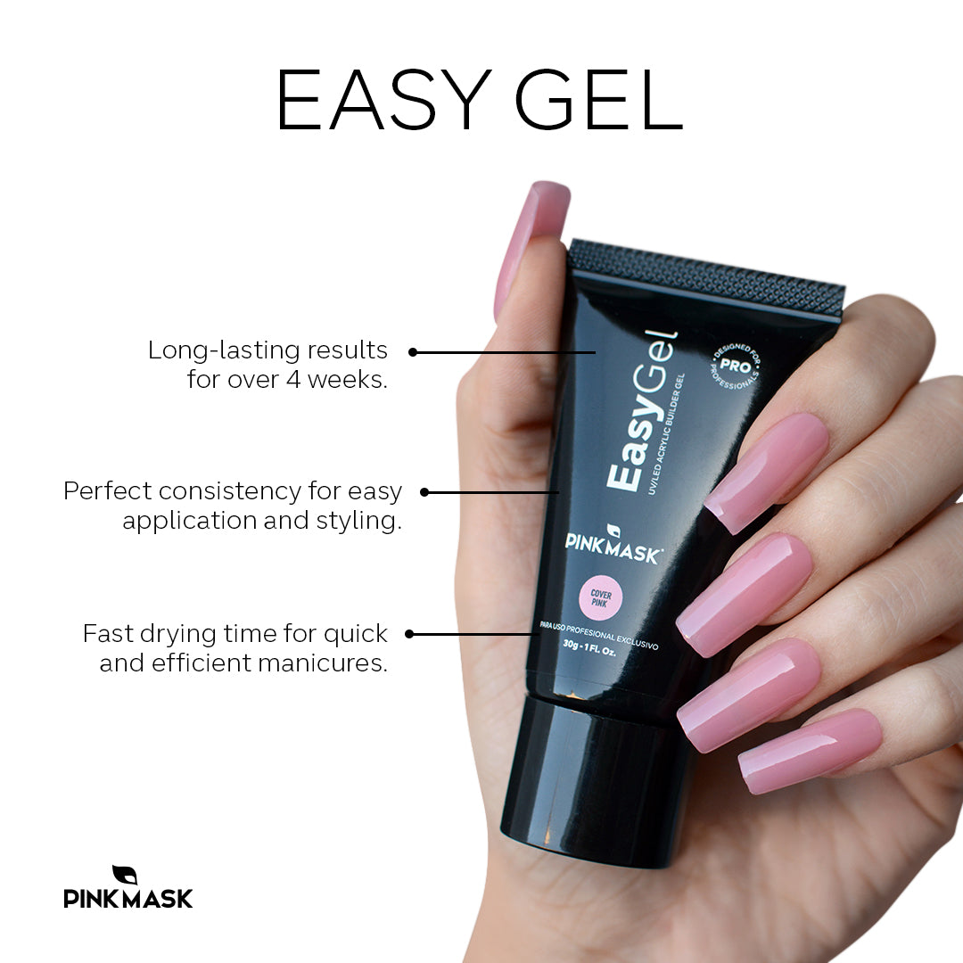  Pink Mask Polygel for nail construction - Acrygel Pink 