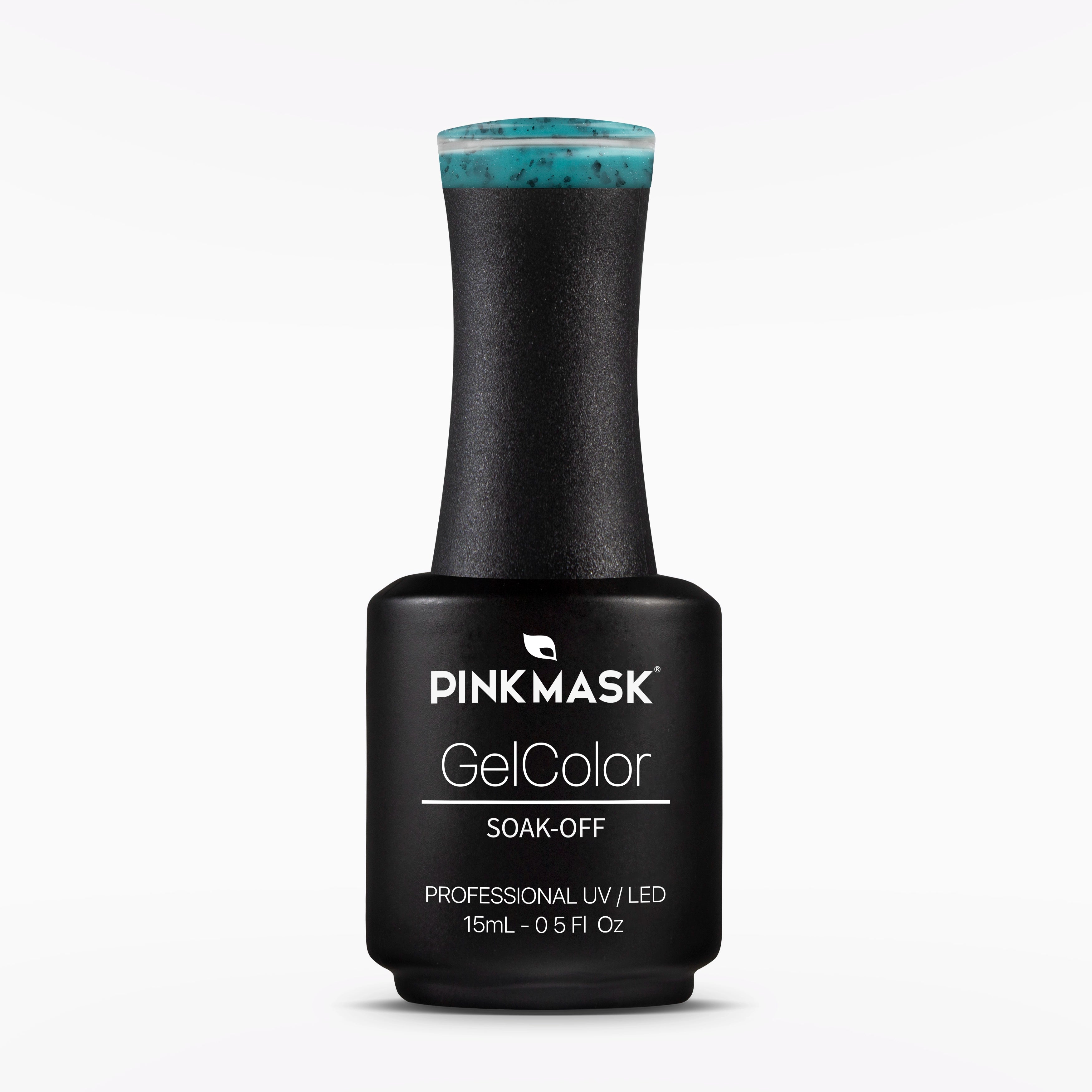 Gel Color - Pink Mask - love hate - verde nail polish - esmalte