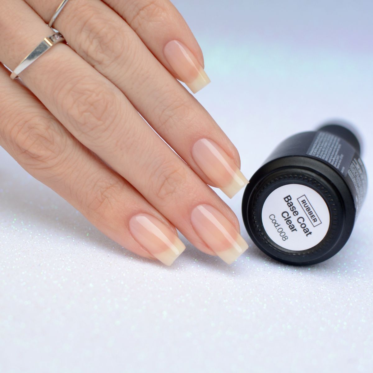 Rubber Base Coat - Pink Mask - high viscosity for nail strength