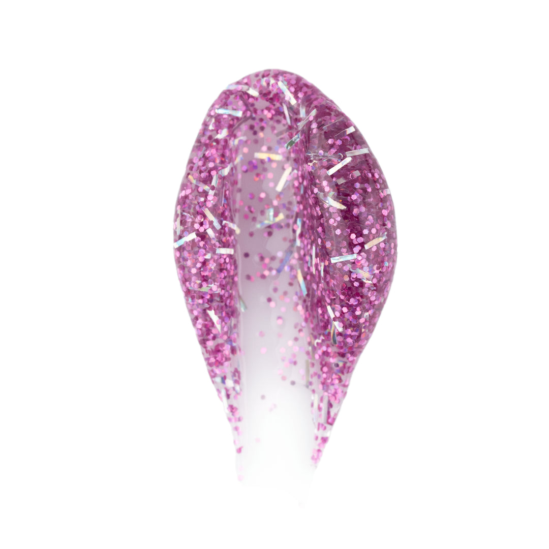 Polygel with Glitter - Pink Mask - vibrant glitter- acrygel for nail extensions