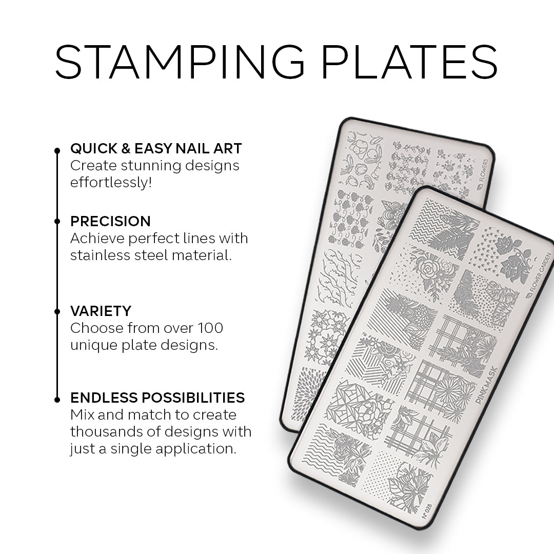 Stamping Plate - FLOWER POWER