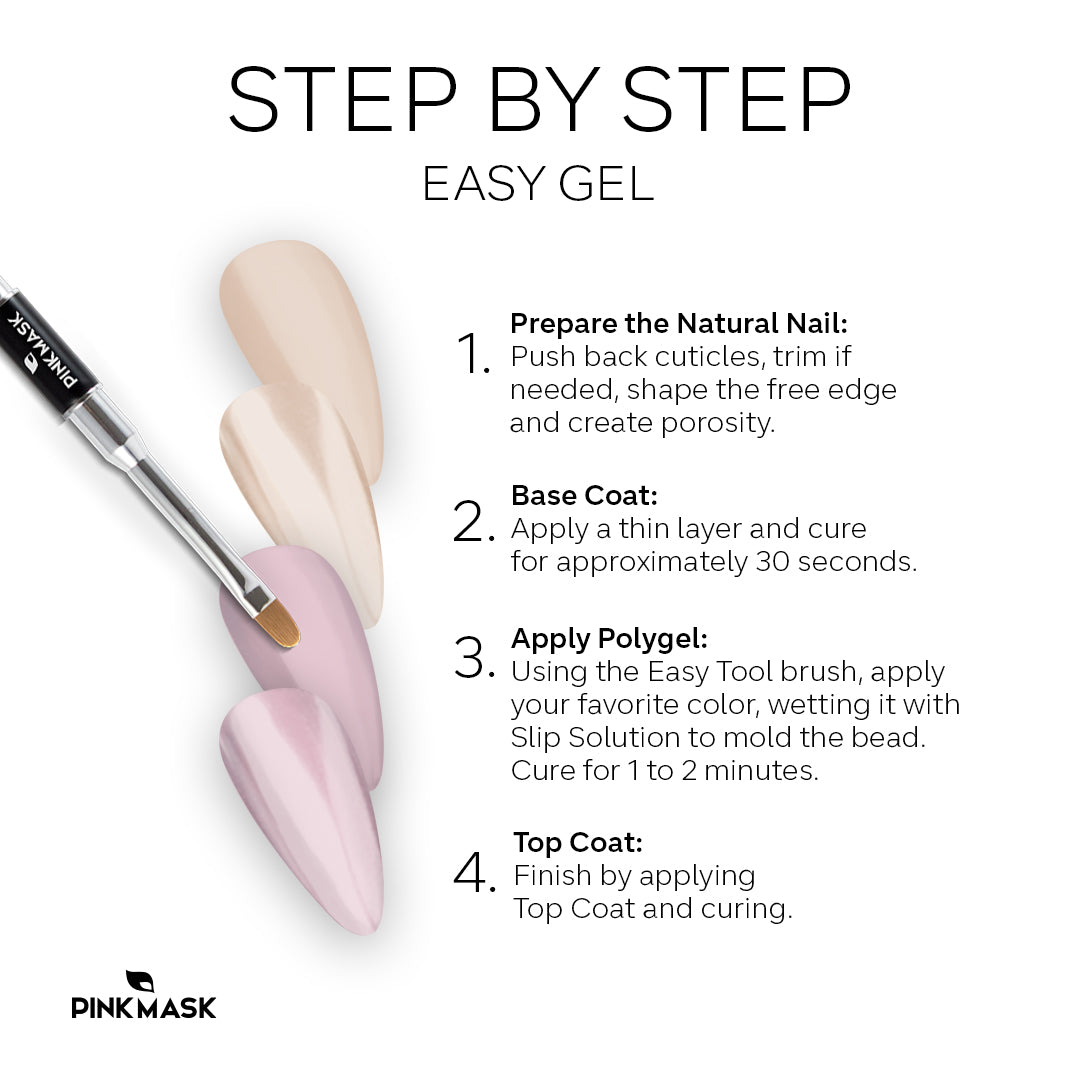  Pink Mask Polygel for nail construction - Acrygel Pink 