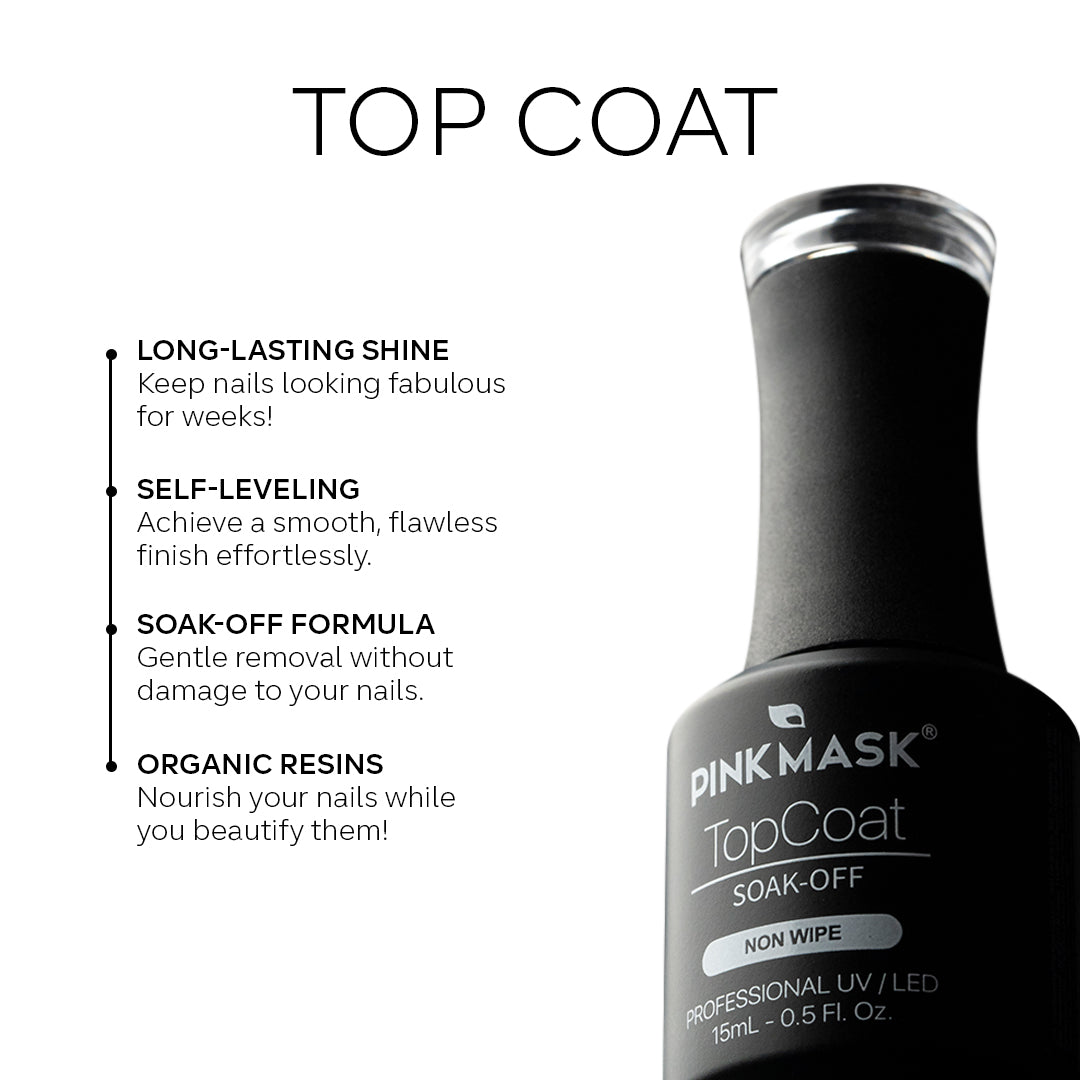 Top Coat - Pink Mask - finish for nails